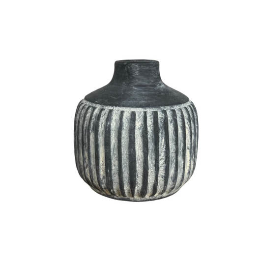 Charcoal Vase - 7''