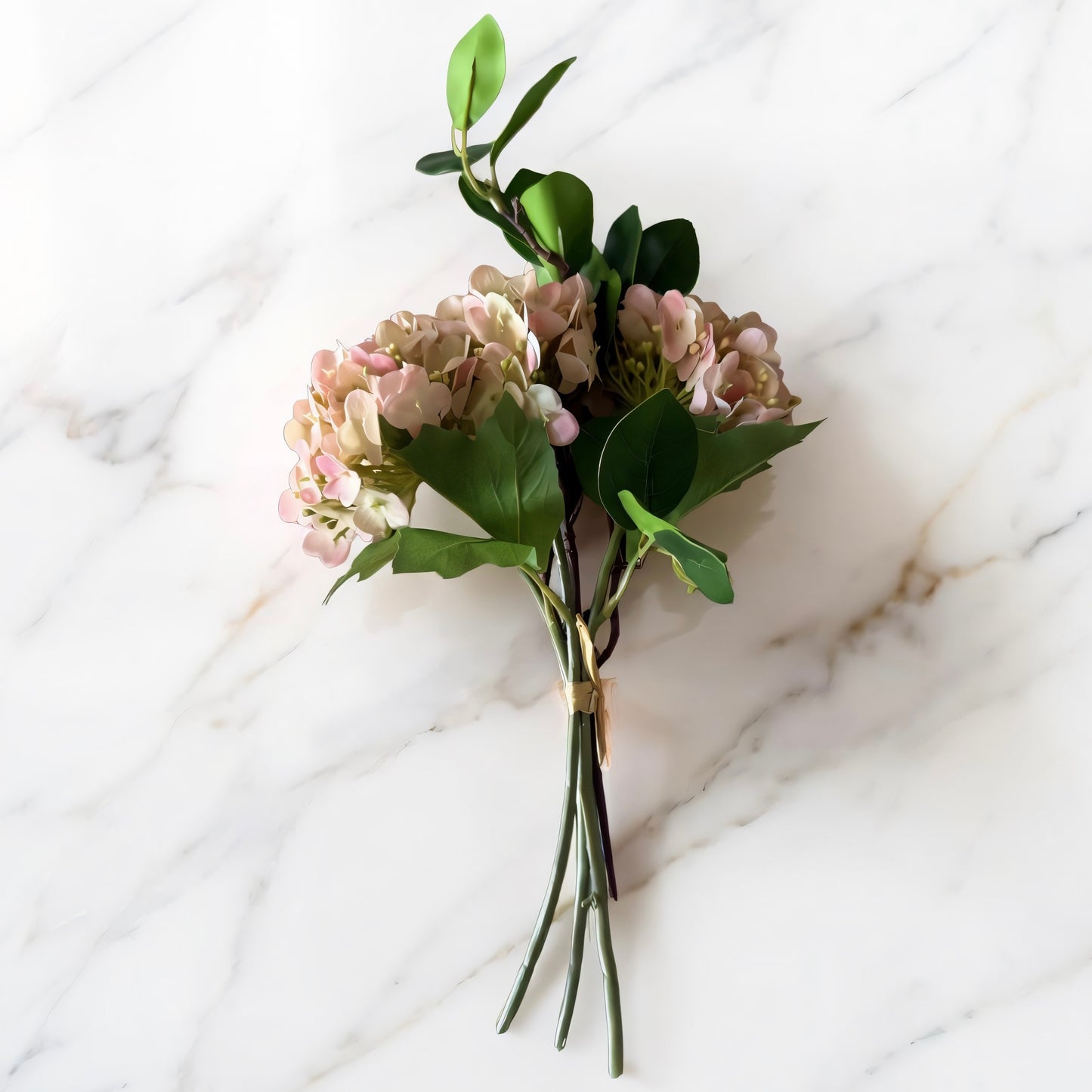 Light Pink Real Touch Hydrangea Bundle -