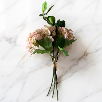 Light Pink Real Touch Hydrangea Bundle -