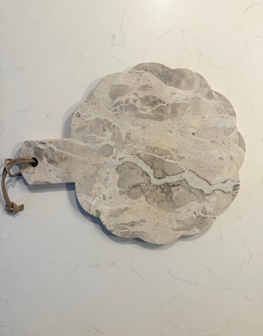 Leopard Marble Scallop Cheese Board