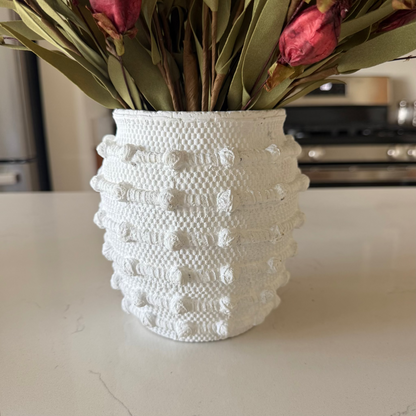 White Knot Planter