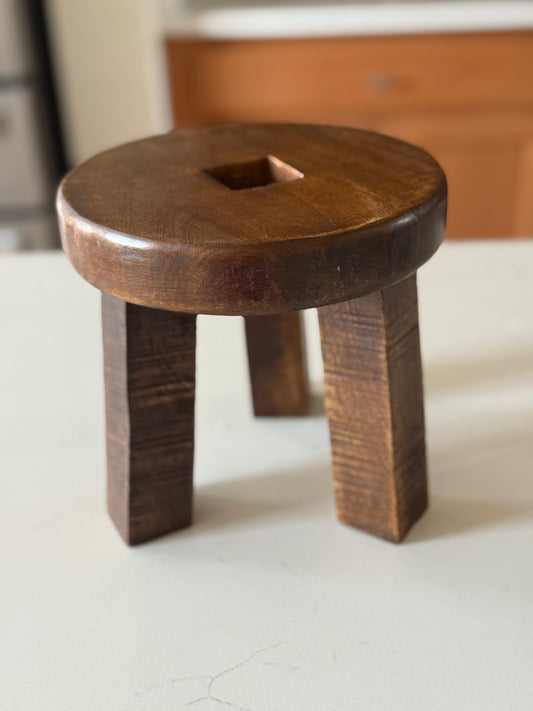 Mango Wood Round Pedestal