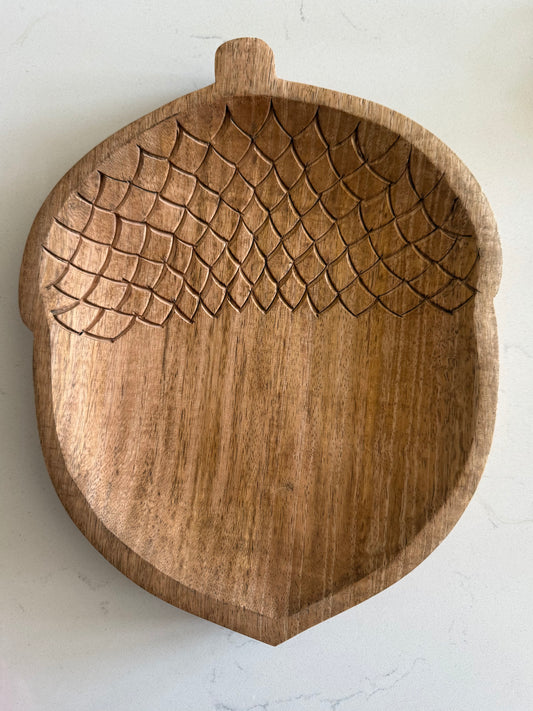 Acorn Wood Tray