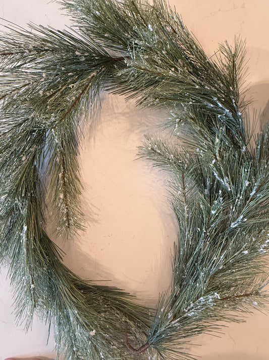 Snowy Fir Garland -6’
