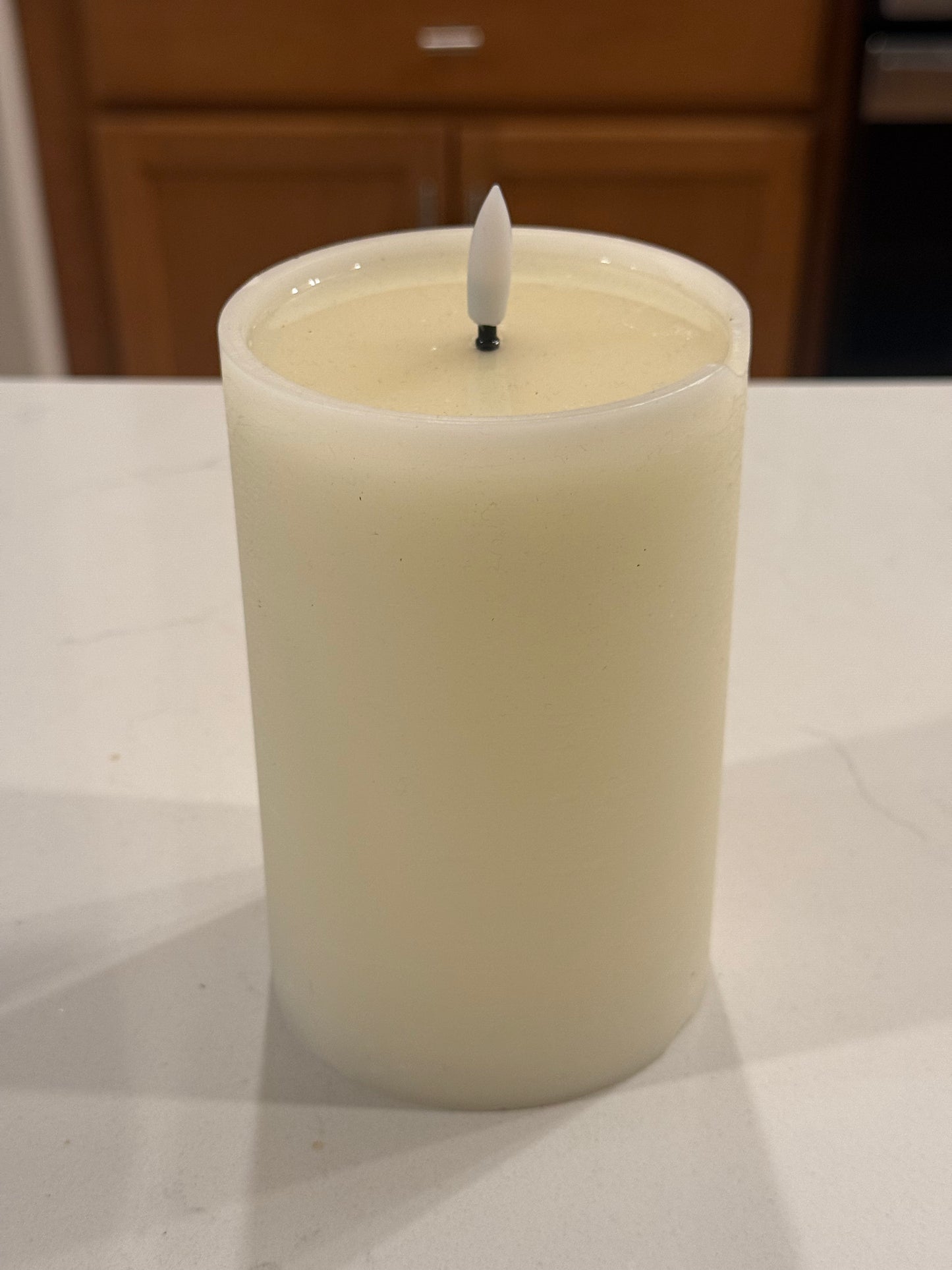 Flameless Pillar Candle -6''x4''