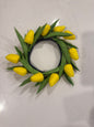 Yellow Real Touch Mini Candle Ring -4.5” 40%OFF