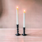 Ivory Flameless Taper Candles 9.5'' - set of 2