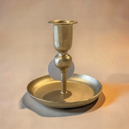Mini Gold Plate Candle Holder