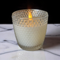 Dotty Glass Flameless Candle -3.5”