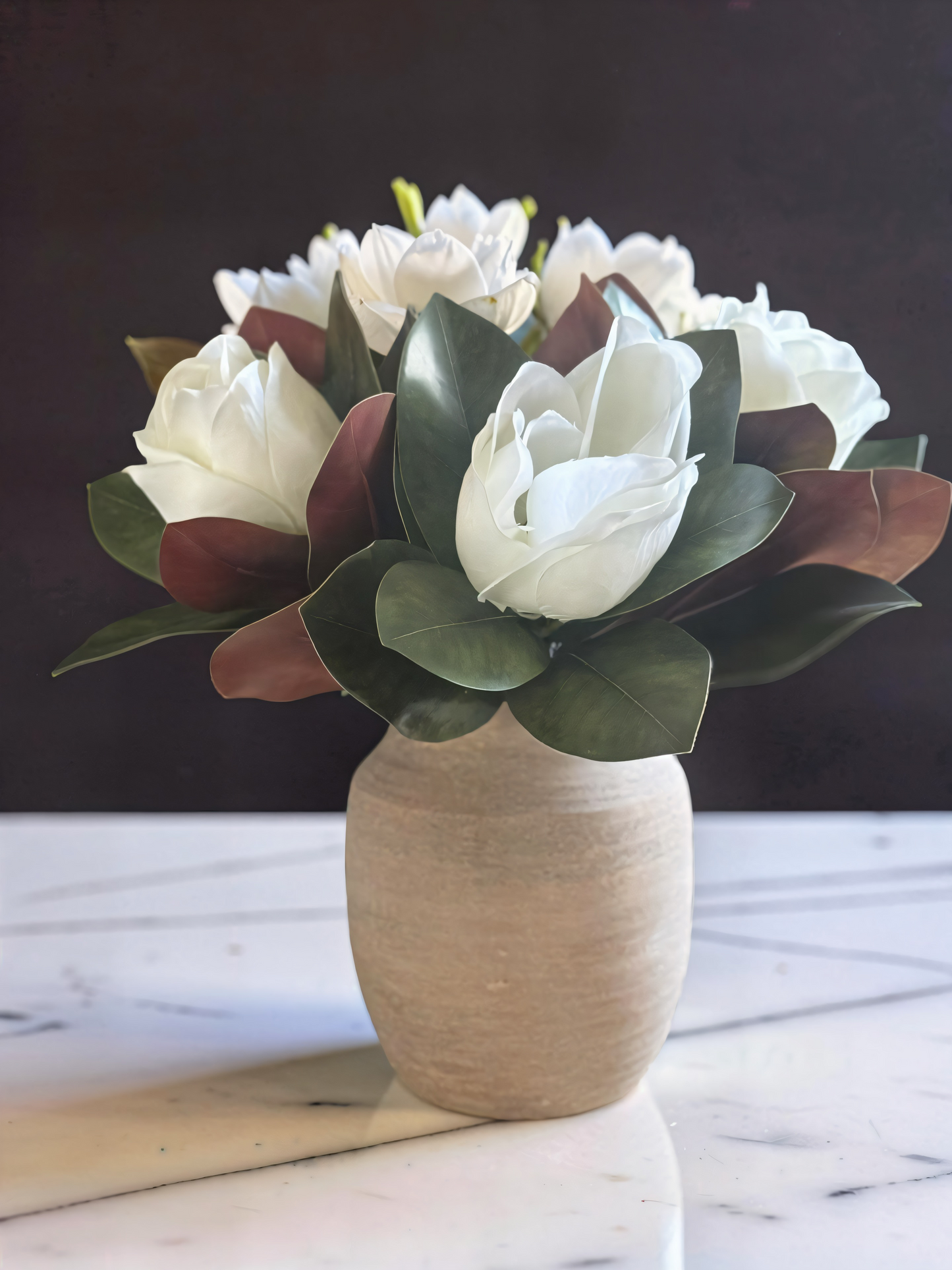 White Magnolia Stem -17''L