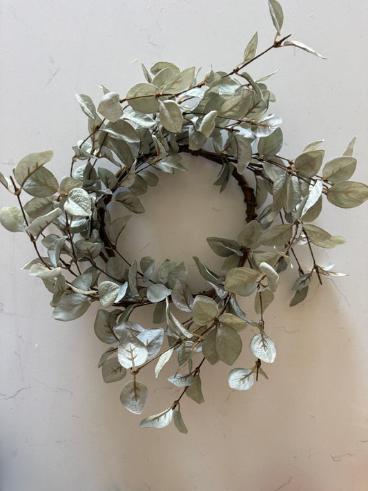 Light Green Eucalyptus Candle -6.5”