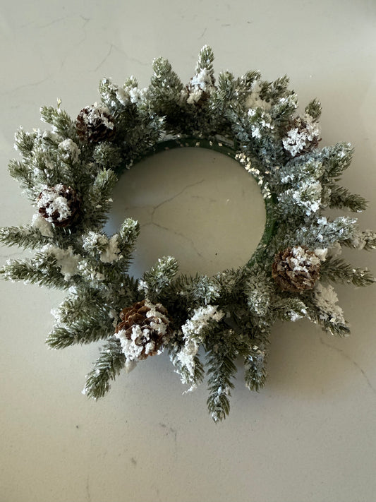 Snowy Mini Candle Ring