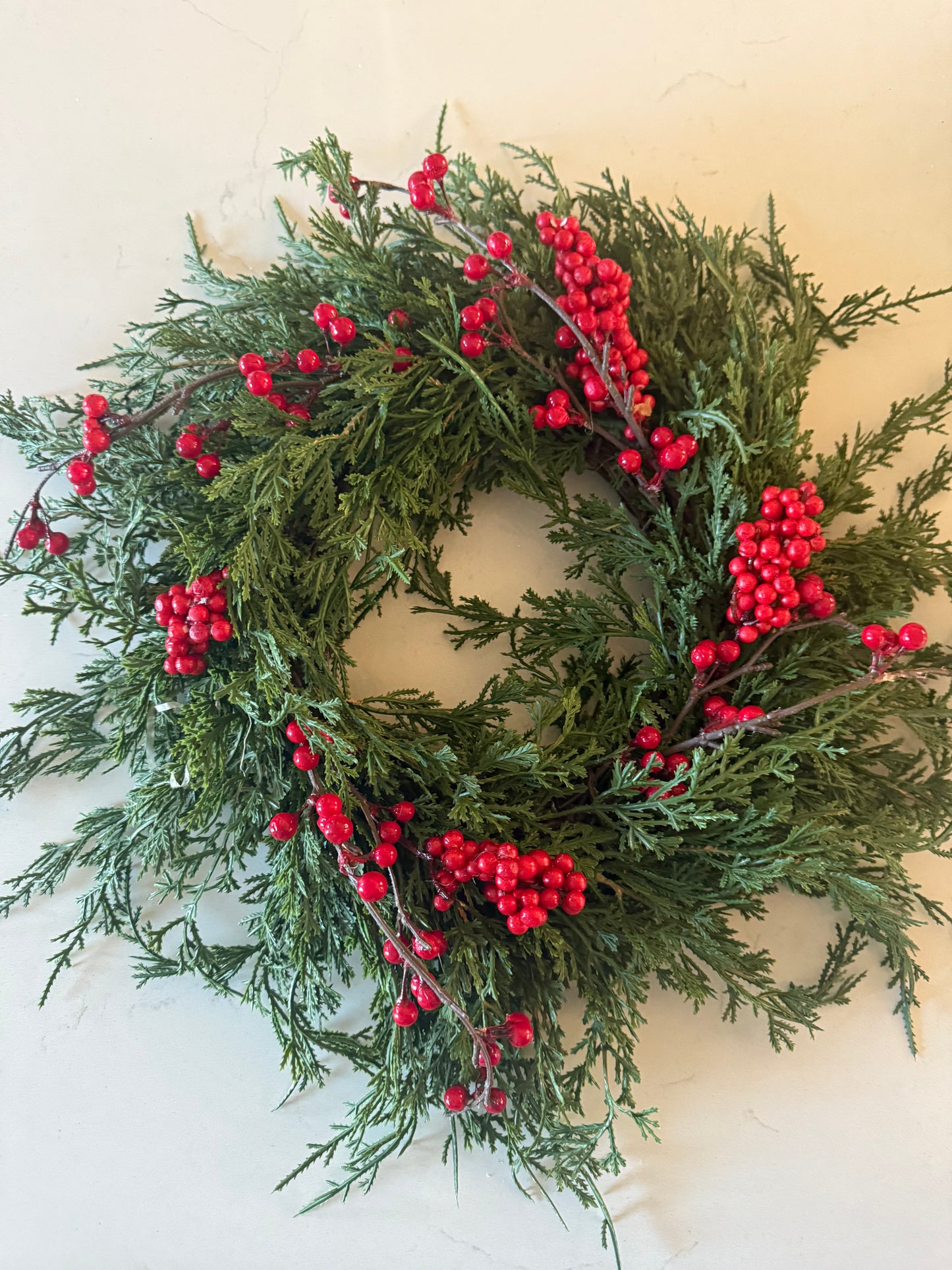 Emerald Falls Berry Candle Ring - 6”