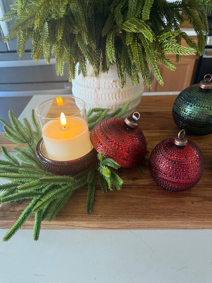 Red Dot Ornament Jar