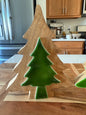 Wood and Green Trees - 8”H