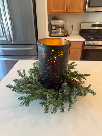 Evergreen Tapestry Candle Ring