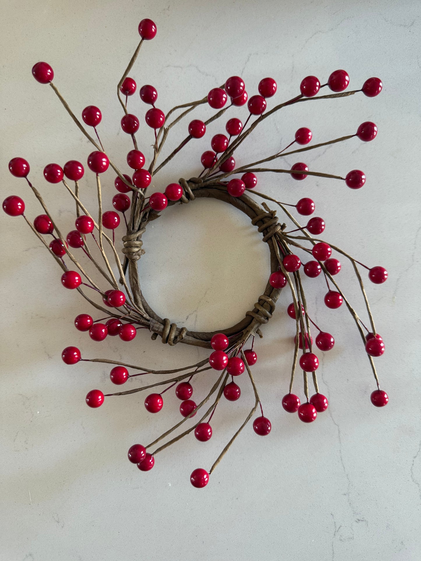Red Berry Candle Ring