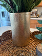 Gold Foil Vase - 7.5”H