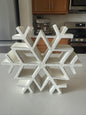 White Wooden Snowflake -8”