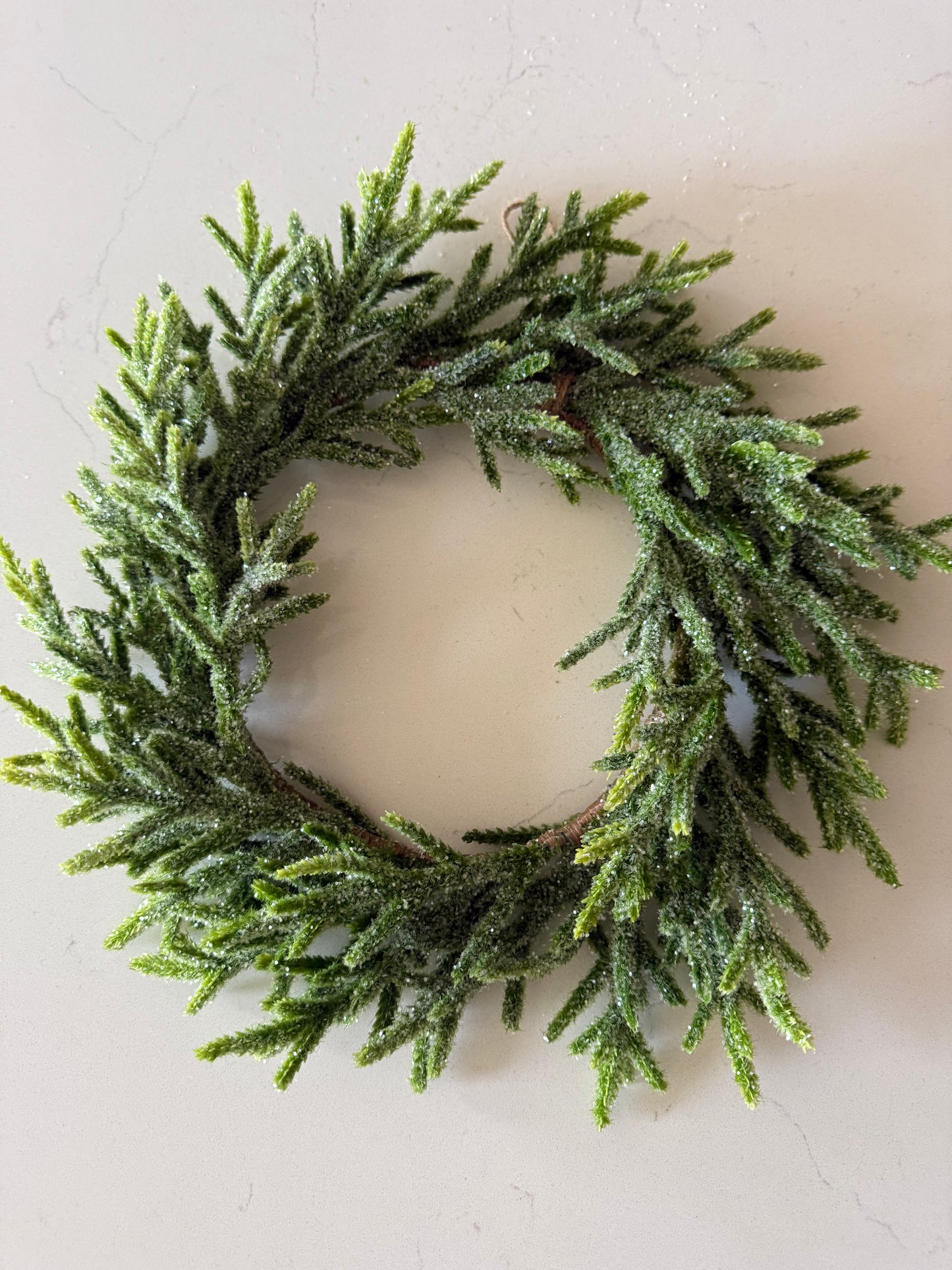 Evergreen Candle Ring -12”
