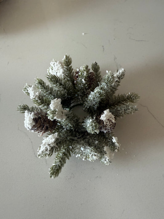 Snowy Mini Candle Ring