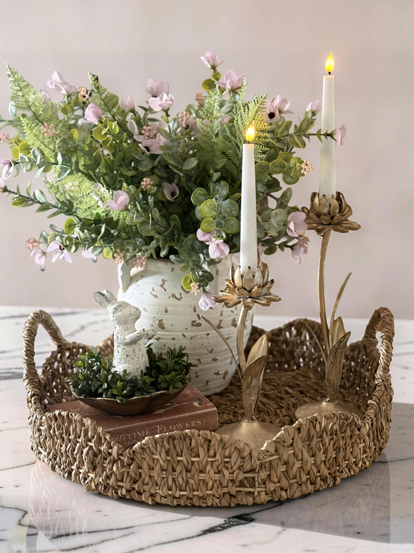 Soft glow meets sculptural beauty ✨Our Flower Candle Holders are the kind of detail that instantly elevates a space. With their delicate petal design and warm gold finish, they bring a refined, romantic touch to any table, mantel, or styled tray.Paired with simple taper candles, they create the coziest ambiance — that gentle flicker against the metallic petals is pure magic. Layer them with florals, greenery, or seasonal accents for a look that feels thoughtfully curated and effortlessly styled.They’re timeless. They’re elegant. And they’re the perfect finishing touch your home has been waiting for. 🌿🕯️