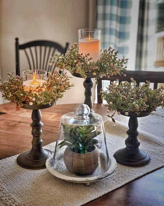 Antique Brass Candle Holders