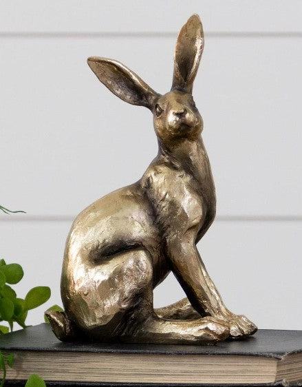 Sitting Brass Rabbit