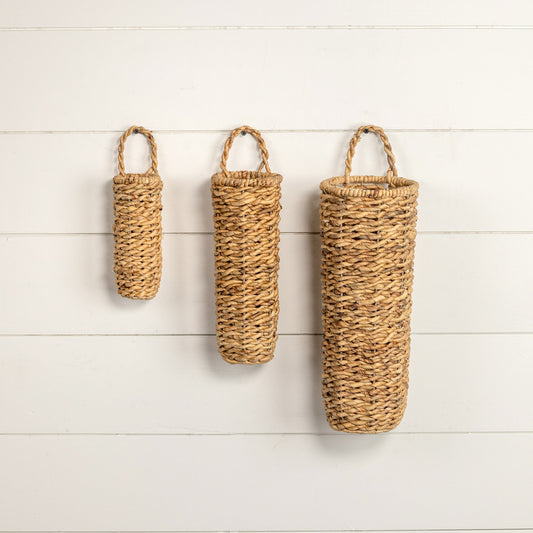 Grass Wall Baskets - Set of 3