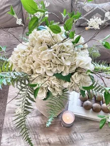 Green Hydrangea Real Touch
