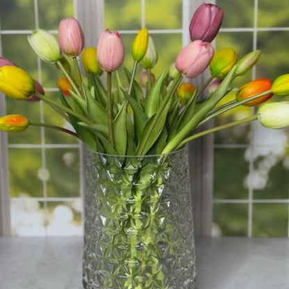 Real Touch Tulip Bunch Blooming