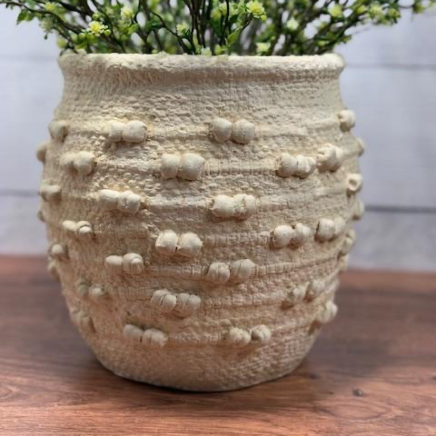 Cream Knot Vase